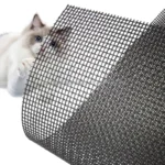 Durable Black PVC Coated Pet Proof Anti Cat Window Screen Mesh Fly Screen Easy Install Modern Style Door Window Screens for Dogs Durable Black PVC Coated Pet Proof Anti Cat Window Screen Mesh Fly Screen Easy Install Modern Style Door Window Screens for Dogs