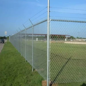 Durable Hot Dipped Galvanized Iron Wire Rectangle Mesh Chain Link Fence Panels Welded Bending Design Long Lasting Outdoor