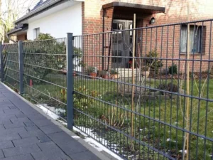 Durable Powder Coated Twin Bar Wire Mesh Fence Double Road Mat Fence Panel Double Horizontal Wire 6/5/6 8/6/8 Fence Supplier