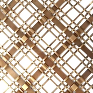 Durable Decorative Woven Wire Mesh Architectural Decorative Woven Wire Metal Mesh