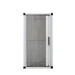 Easy Install Aluminum Frame Retractable Window Screen Roller Mosquito Mesh Door System for Porch Door