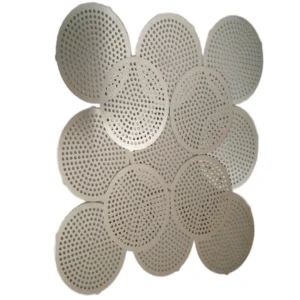 Etched 304 Stainless Steel Mesh Tea Infuser Durable Health Pot Filter Shower Piece Drain with Trumpet Tool for Separating Tea