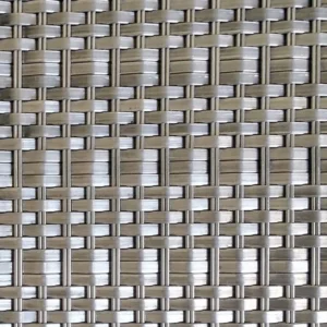 External Wall Cladding Metal Mesh for Enhanced Wind Resistance Stainless Steel Plain Weave