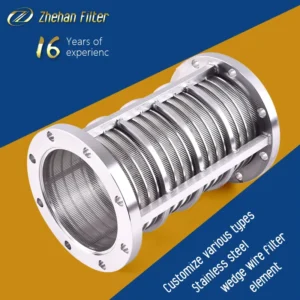 Extra Fine Stainless Steel 316 Wedge Wire Sieve Filter Elements 99.9% Efficiency Custom Size Liquid Filter Pump Well Screen