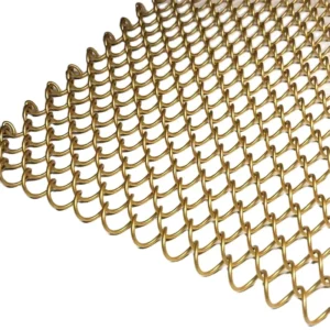 Factory Custom Direct Sale Decorative Chainmail Ring Curtain Net Metal Ceiling Decorative Net