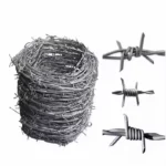 Factory Direct Sale Galvanized Barbed Wire Mesh for Farm Fencing Enclosures and Security Wire Mesh 1.2mm 2.5mm