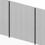Factory Direct Sales Iron PVC Fully Enclosed Outdoor Anti Climb Privacy Fences for Garden and Patio