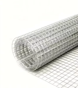 Factory Directly Supply Construction Welding Square Hole Cages Flexible Stainless Steel Wire Mesh Netting Iron Wire Mesh