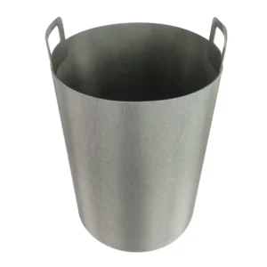 Factory High Temperature Stainless Steel Perforated Metal Mesh Basket Filter Handle for Liquid Filtration