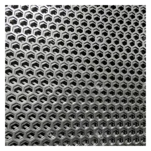 Factory Price Perforated Wire Mesh Hexagonal Perforated Metal Sheet Perforated Mesh Screen