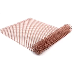 Flexible Metal Chain Curtain Architectural Woven Wire Mesh Fabric for Interior Decoration