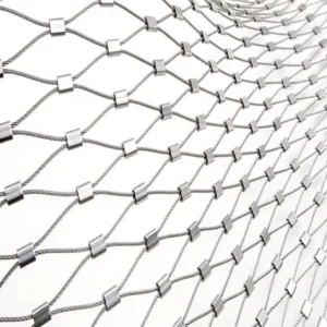 Flexible Stainless Steel Wire Rope Mesh Net Woven with Plain Weave Technique 7×7 7×19 Cable Protecting Mesh