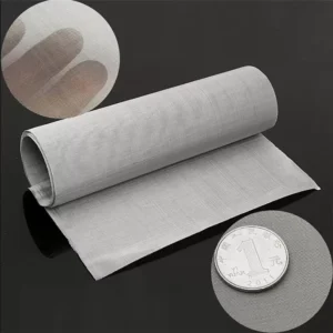 Food Grade Stainless Steel Plain Woven Wire Mesh Custom Size Corrosion High Temperature Resistant with Welding Cutting