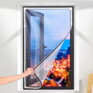 Free Cut Size Insect Screen Window Magnetic Door Curtain Lower Mosquito Control Net for Window and Doors