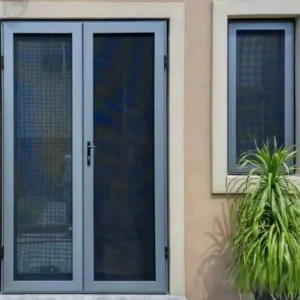 Full View 316 Stainless Steel Mesh Anti Theft Modern Storm Window and Door Barrier Aluminum Diamond Grille Security Screen Door