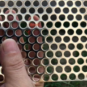 Galvanized 0.5mm 1mm 2mm 3mm 5mm Thickness Punching Stainless Steel Perforated Metal Mesh Panels for Decorative Purpose