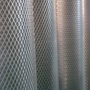 Galvanized 1010*570*1.0*10*20*1.2 mm Woven Expanded Metal Mesh for Dust Collector Filter and Fence
