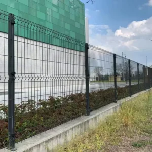 Galvanized 3D Steel Fence PVC Coated 3D Bending Curved Welded Wire Mesh Panel