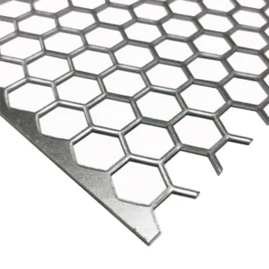 Galvanized Aluminum Hexagon Hole Shape Perforated Metal Mesh Stainless Steel Perforated Metal Sheet for Exhibition Hall Layout