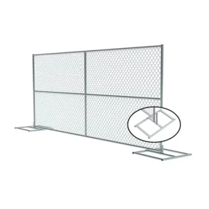 Galvanized Chain Link Fence Temporary Construction Fence Panels