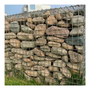 Galvanized Gabion Retaining Wall Welded Iron Wire Mesh With PVC Coating Square Hole Shape Retention Applications