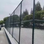 Galvanized High Tensile Carbon Steel Chain Link Fence Gate for Parks Zoos Sports Grounds Football Fields Industrial Mesh Design