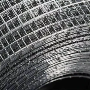 Galvanized Iron Wire Mesh Roll Square Hole Welded Steel Chicken Cage Mesh with PVC Coating for Fence Use