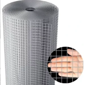 Galvanized Steel Chicken Wire Fence Plain Weave Mesh for Farm Welded Technique Cutting & Bending Services Included