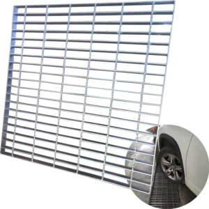 Galvanized Steel Grating 1000 Mm X 900 Mm Min 260 G/m² Mesh 32 X 100 Mm Grating Floor Coating Gateway Passage Car
