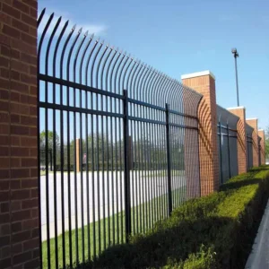 Galvanized Steel High Security Fence Anti-Rust Rodent Proof Outdoor Garden Fence with 8ft Height Trellis Gates