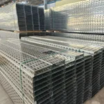 Galvanized Steel Perforated Cable Tray 100mm Powder Coated for Construction and Cable Laying with Wire Mesh Factory Direct Sales