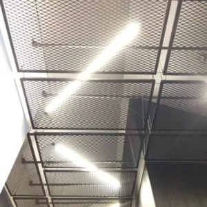 Galvanized Steel Wire Plain Weave Expanded Mesh Protecting Mesh Cladding Interior Ceiling Building Facade Welded Technique