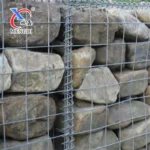 Galvanized Stone Basket Fence 2X1X0.5M Welded Wire Mesh Gabion Walls