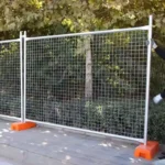 Galvanized Temporary Fence Panels Metal Mobile for Construction and Events Yard Fence Ranch 3D Modeling