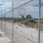 Galvanized Weather Resistant Chain Link Wire Mesh Cyclone Security Fencing Anti Climb Features Outdoor Use Australia Style