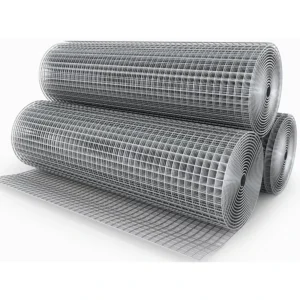 Galvanized Welded Wire Mesh Farm Fence Roll with Woven Plain Weave Bending & Cutting Services