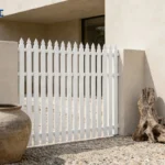 Garden Galvanized Powder Coated Spear Top Fence Tubular Picket Fence Trellis Gate