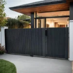 Great Wall Panel Garden Yard Security Fence Door Eco-Friendly Durable Aluminum Heat Boundary Trellis Gates Modern Design Weather