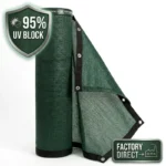 HDPE Garden Privacy Fence Screen Net 95% UV Block Breathable Privacy Mesh for Balcony and Yard Heat Resistant