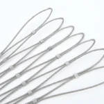 Hand woven Stainless Steel Rope Wire Net for Lamp Fall Protection Nets and Anti theft Net Bags