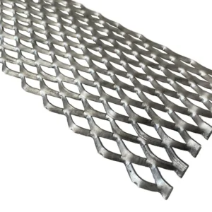 Heavy Duty Galvanized Metal Raised Expanded Mesh Walkway Plain Weave Cutting High Strength