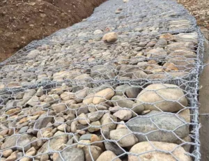 Hexagonal Gabion Galvanized PVC Coated Gabion 5% Galfan 2.0*1*1 Galvanized Wire Mesh Gabion Basket
