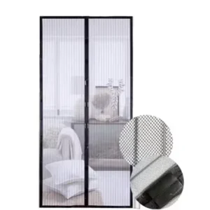 High Density Durable Polyester Easy Magnetic Closure Screen Door for Home Patio Tear Resistant Backdoor Screen Net