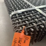 High Manganese Woven Wire Mesh Strong Structure Vibrating Mine Sieving Mesh Hooked for Screen