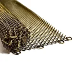 High Quality Decorative Metal Mesh Room Divider Corrosion Resistant Decorative Metal Mesh Brass