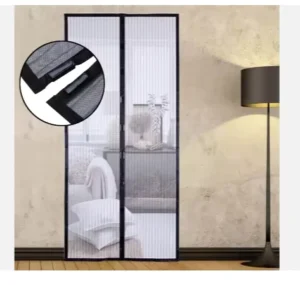 High Quality Modern Black Anti Mosquito Magnetic Door Screen Insect Resistant Waterproof Polyester Material Door Window