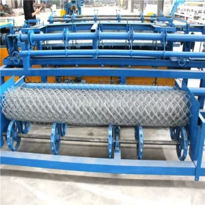 High Quality Sade Fully Automatic Single Wire Chain Link Fence Mesh Netting Machine 11KW High Accuracy 25 100mm Mesh PLC