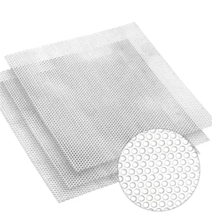 High Quality Silver 310s Stainless Steel Round Holes Perforated Metal Mesh Custom Cutting Processing for Filters Application