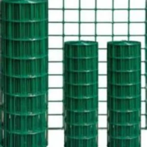 High Quality Square Hole Welded Iron Wire Mesh Roll PVC Plastic Coated Welded Wire Mesh for Garden