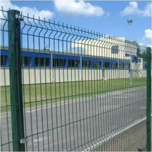 High Security Powder Coated Welded Wire Mesh for Airport Fence with razor Barbed Wire